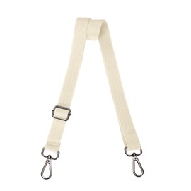 sourcing map Wide Shoulder Strap, 2.5cm Adjustable Crossbody Purse Strap Replacement for Shoulder Bag Handbag, Beige, Black Pull Core Buckle