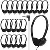 HOTKUDO Bulk Headphones for Classroom, 20 Pack Class Set of