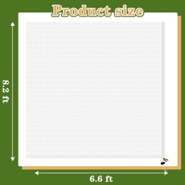 TWOWYHI 2Pack Garden Netting 6.6X8.2 Feet Large Fruit Tree Netting with Zipper and Drawstring Insect Bird Cover for Fruits Vegetables Tree Garden Protection