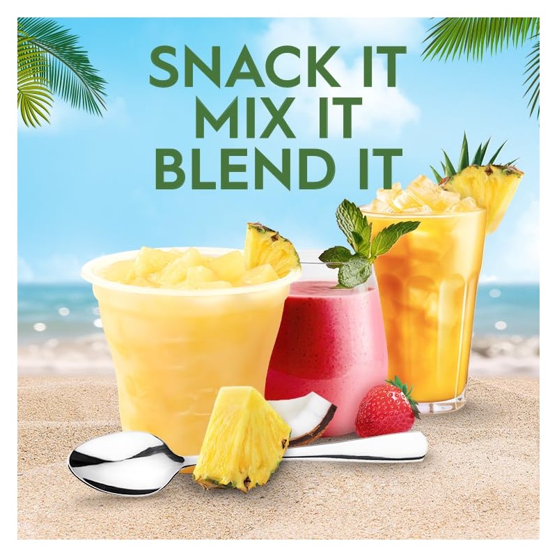 Del Monte Escapes Pineapple Pina Colada, 7 oz Cups, Pack