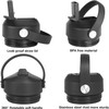 Zizga Straw Lid Compatible for Yeti Rambler Water Bottle 18