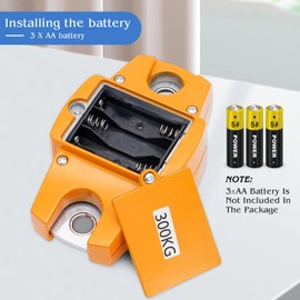 MUALROUS 300 kg Luggage Scales Digital 660 lbs Mini Digital Crane Scales Electronic Hook Scales Luggage Scales for Farm Hunting Fishing Outdoor