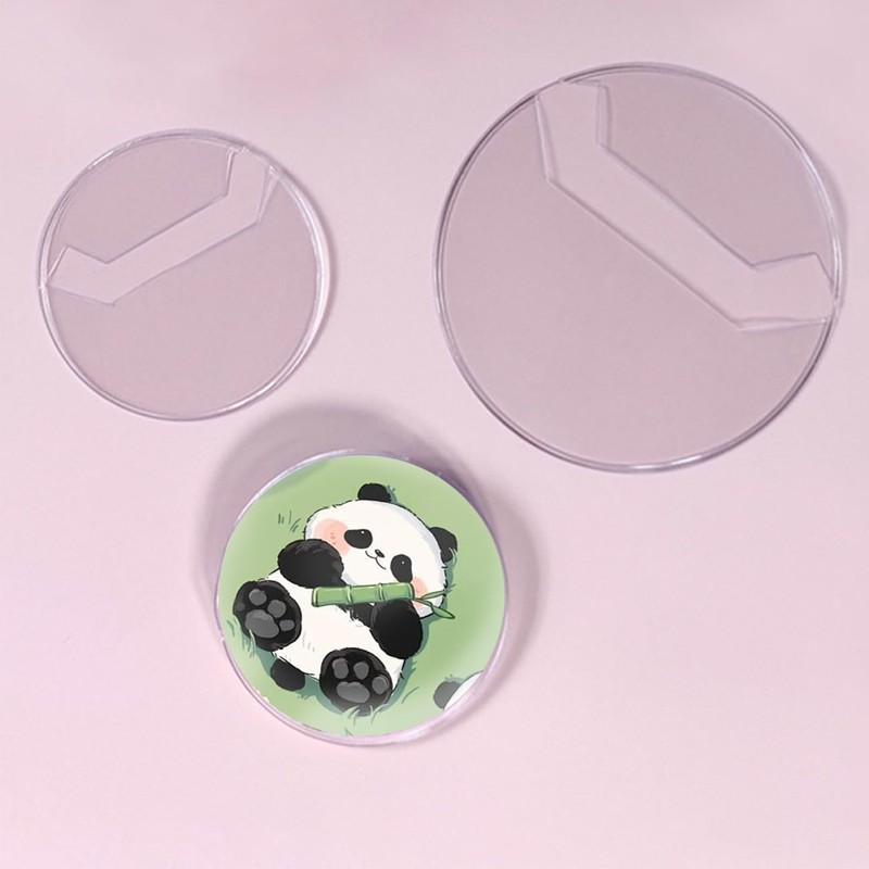 Can Badge Cover, Transparent [40 Pieces] for 2.2 inches (57
