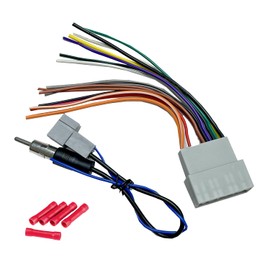 Radio Wiring Harness with Antenna Adapter Compatible with Honda 2013-2020, Stereo Installation Wire Harness Kit Aftermarket Stereo CD Player Receiver Wire Cable Adapter