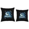 Cool sleep well outfit with good night moon Throw Pillow