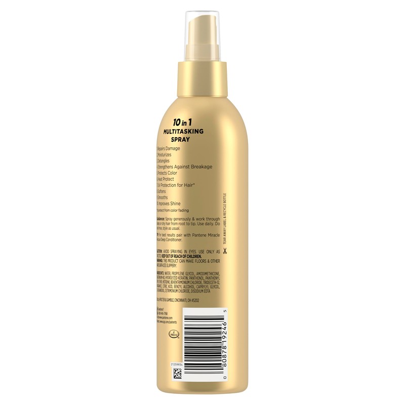 Pantene Miracle Rescue 10in1 Multitasking Spray - Heat Protection, Detangles,
