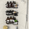 LOOBOV Shower Caddy Corner, 3-Pack Rustproof Shower Shelves, Bathroom Caddy