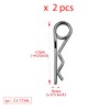 Double Ring R-Clip Pins R Shaped Spring Cotter Pin Zinc-Plating