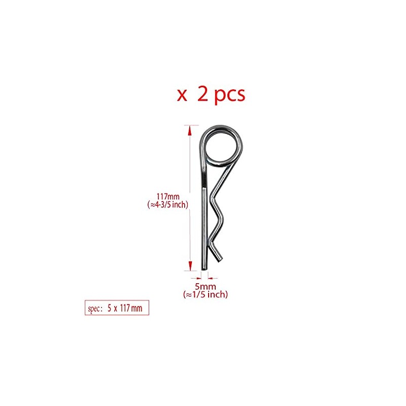 Double Ring R-Clip Pins R Shaped Spring Cotter Pin Zinc-Plating
