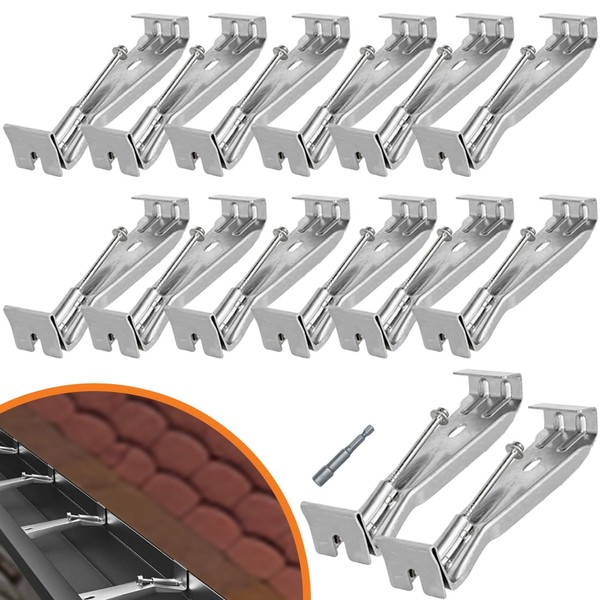 14-Pack 5 Inch Quick Screw Gutter Hangers for 5" K-Style