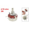 uxcell 4.7K ohm 2W Watt 6mm Round Shaft Rotary Taper