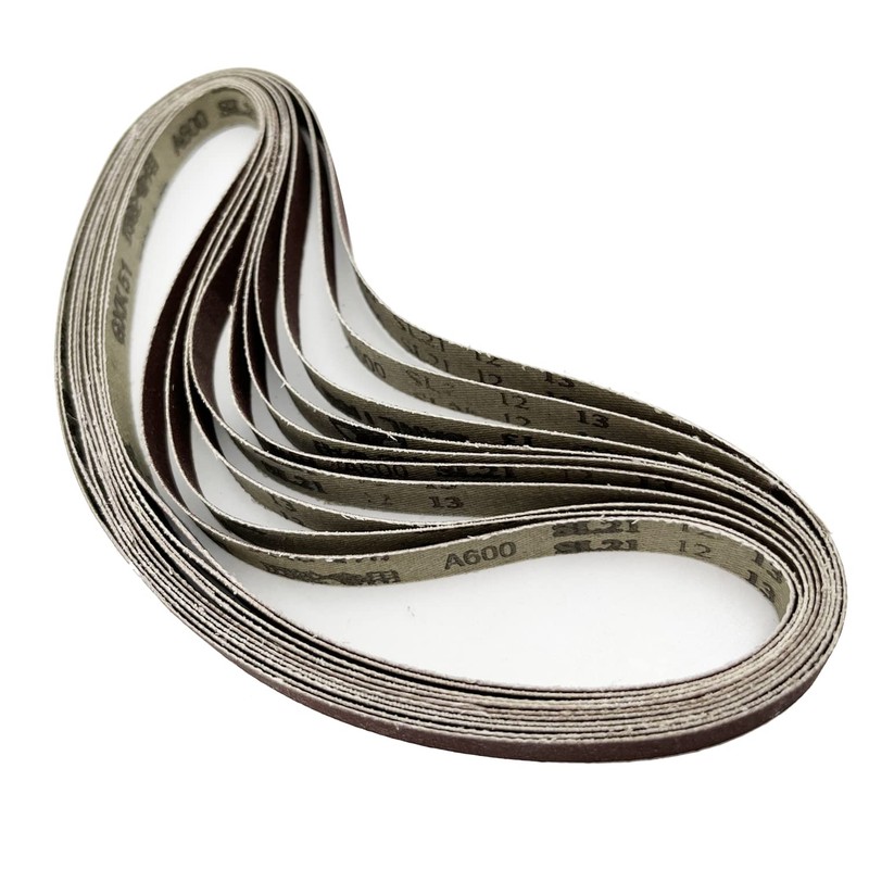 10 Pcs 600 Grit 1/2" x 18" Replacement Sharpening Sander