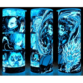 Glow in the Dark Demon Slayer Kimetsu No Yaiba Anime Cup Mug Tumbler Cup 20oz