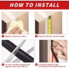 Fingwerk 40 Feet Rubber Weather Stripping Door Seal Strip, 40Ft,