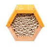 Esschert Design Hexagonal Solitary Bee House with Paper Straws