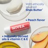NIVEA Peach Lip Care, Tinted Lip Balm Pack with Shea