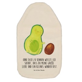 Mr. & Mrs. Panda Hot Water Bottle Avocado Core Rolls - Gift, Healthy, Avocados, Grain Cushion, Heat Cushion, Vegan, Veggie, Children's Hot Water Bottle, Baby Shower