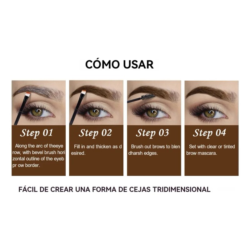 Gel Tinte Cejas Peel-off Resistente Al Agua 24h Pelado Fácil