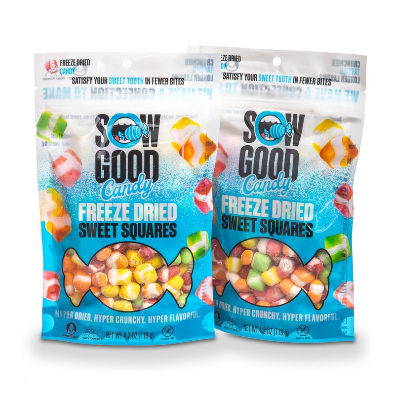 Sow Good Freeze Dried Candy Sweet Squares 2 Pack -