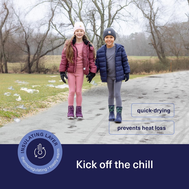 Ropa interior térmica para niños y niños, conjunto de ropa