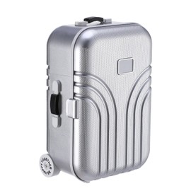 taonganui Creative Money Box Creative Suitcase Money Box Luggage Piggy Bank Children's Piggy Bank Simulation Travel Suitcase Made of ABS Plastic Mini Small Trolley Luggage Piggy Bank 17 x 11.5 x 8.2