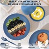 28-Piece Wheat Straw Dinnerware Sets, Microwave & Dishwasher Safe Unbreakable