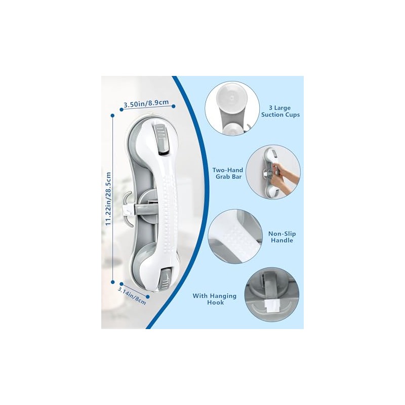 Grab Rail with Suction Cup - Pack of 2, Max.