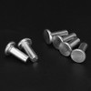 Pack of 100 Gb867 M4 Flat Head Full Rivets, Solid