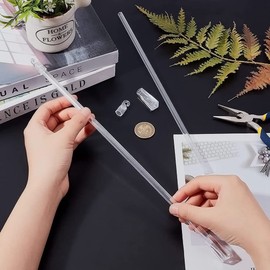 Blind Wand Vertical,4 pcs 12 Inches Venetian Blinds Parts Blinds Window Venetian Blinds Replacement Parts Vertical Blind Opener Blind Rod with Hook and Grip Blind Control Stick,for Wood Cordless