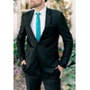 HISDERN Men's Tie Slim Plain Silk Ties for Men Classic