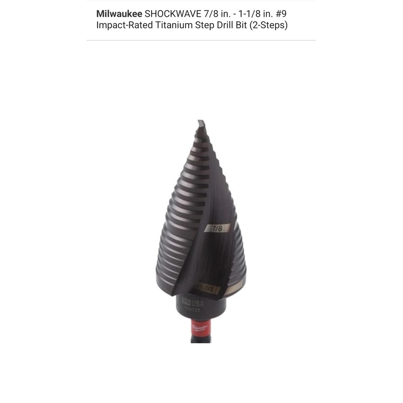 MILWAUKEE 48-89-9249 SHOCKWAVE Impact Duty Step Drill Bit