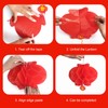 34 Pieces 10 Inch Chinese Red Paper Lanterns Festival Decorations