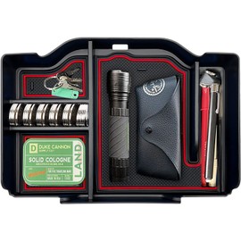 EVTIME Center Console Organizer fit for Dodge RAM 1500 2500 3500 2024 2023 2022 2021 2020 2019 Accessories Interior Storage Box Armrest Storage Tray (Red)