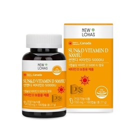 Neurohas Sun & D Vitamin D 5000IU 150mg 180 Capsules 3ea