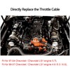 Miytsya 1 Pack 36In Braided Throttle Cable, Stainless Steel Throttle
