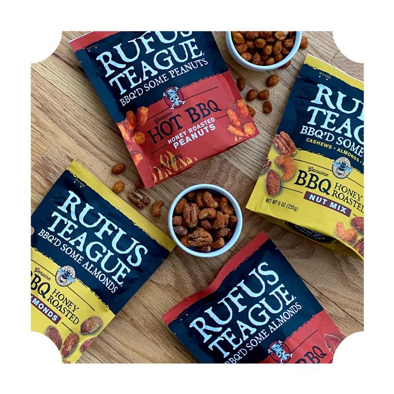 HOT BBQ PEANUTS - 9oz pouch: 3 Pack (9oz Pouches)