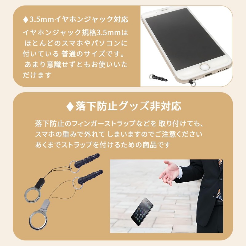 Earphone Jack, Cover, Earphone Jack, Accessories, Pack of 10, 0.14