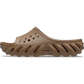 Crocs Unisex-Adult Echo Slides, Tumbleweed, 8 Women/6 Men