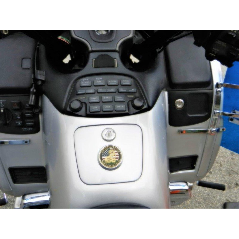 MotorDog69 Goldwing Coin Mount with Air Force Veteran