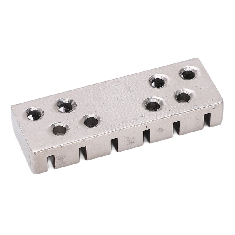 6 String Lock with Screws Metal Headless Guitar Bridge String