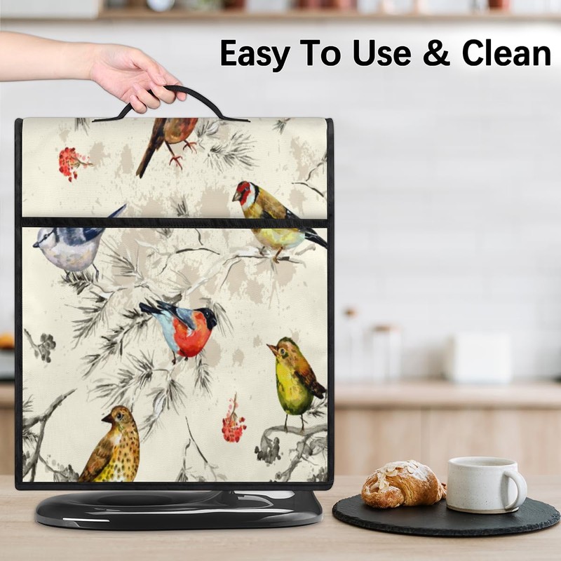 Retro Bird Kitchen Aid Mixer Covers for Stand Mixer Compatible