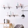 CYH Black Shelf Brackets - 8 Pack Triangle Shelving Brackets