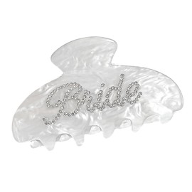 ANCLLO Exquisite Bridal Hairpins Acrylic Rhinestone Hairpins Rhinestone Banana Hairpins Bridal Hairpins For Bride Bridesmaids Wedding Party Accessories