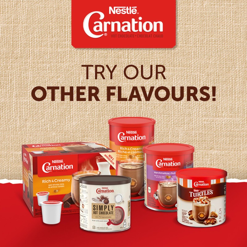 CARNATION Nestle Rich and Creamy Hot Chocolate, 1.7kg/3.7lbs, Canister, Imported