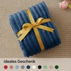 BEDELITE Cuddly Fluffy Blanket Small - Soft Flannel Blankets Blue