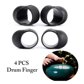 Drumstick, 9-Piece Tongue Drum Accessories Set Tank Drum Attachments with Mallets Finger Picks Sleeves Notes Stickers for Hand/Frame/Shaman Drums (Tongue Drum Not Included)