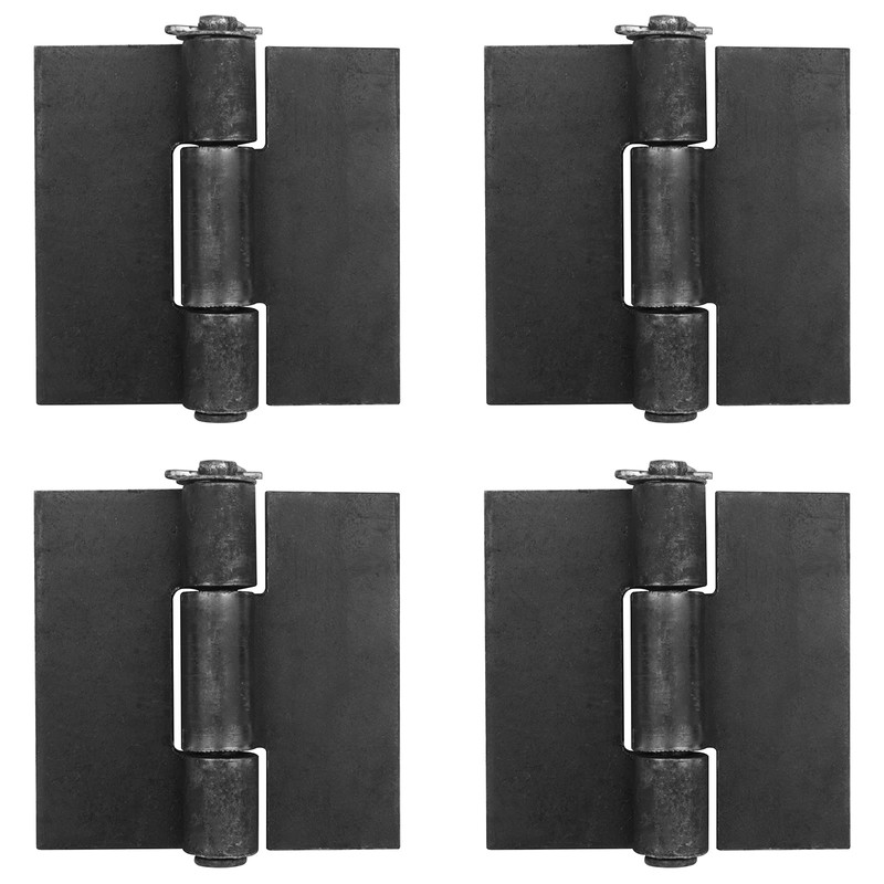 MOUNTAIN_ARK 4 Pack 4-1/2" x 4-1/4" Weldable Door Hinges, Heavy