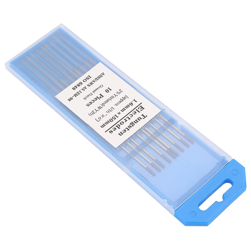 10pcs WY20 2.0% Yttrium Tungsten Electrode Blue Tip for TIG