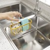 SWTYMIKI Sponge Holder for Kitchen Sink, Kitchen Sink Caddy Rustproof