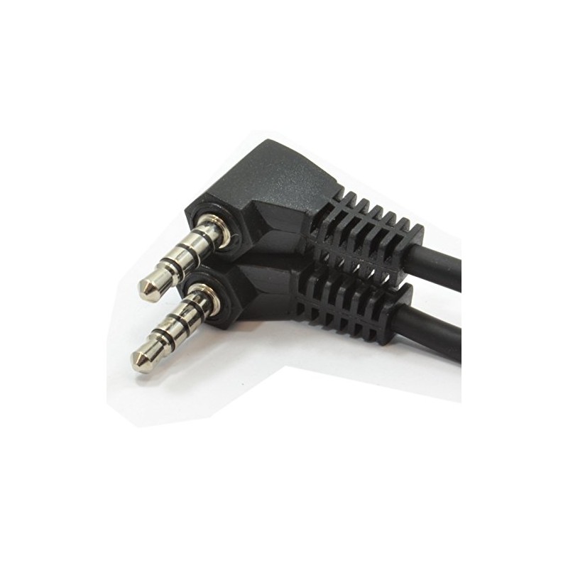 kenable Right Angle 3.5mm 4 Pole Jack Plug to Right